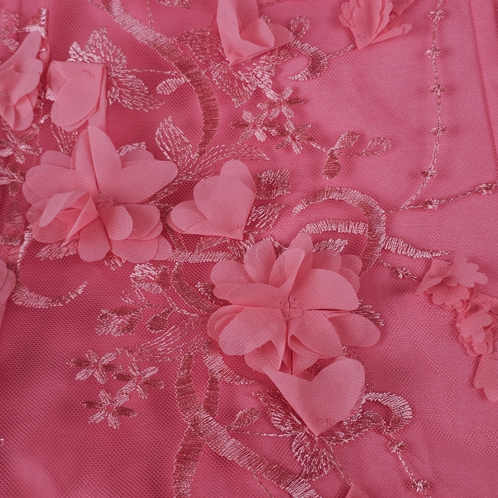 Adrianna‎ Papell Aidan Mattox NWT Floral Applique Embroidered Mermaid Gown 16 - Picture 9 of 16
